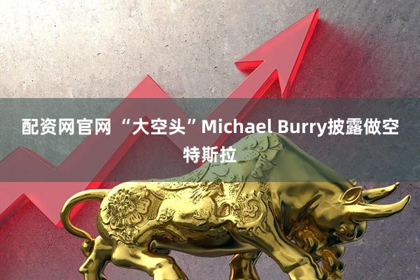 配资网官网 “大空头”Michael Burry披露做空特斯拉